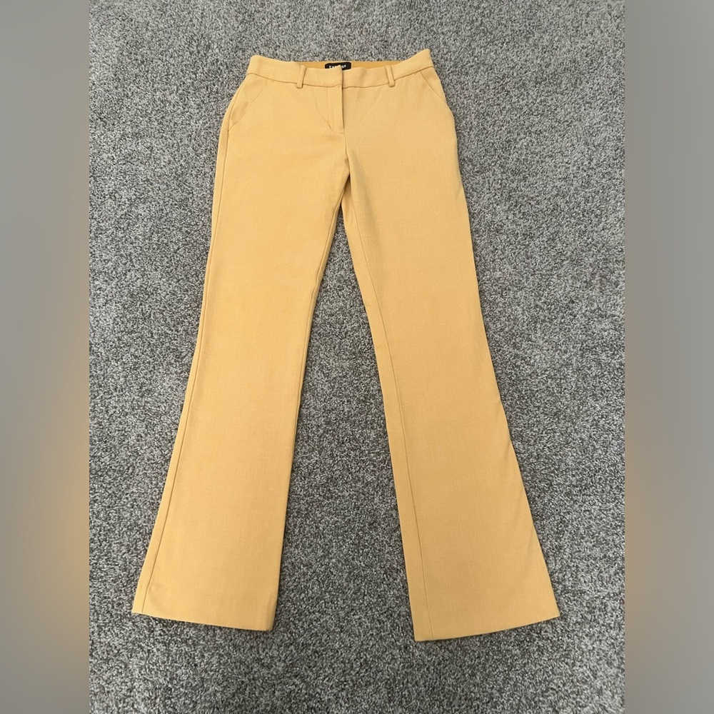 Express stretch columnist barely boot mid rise pants